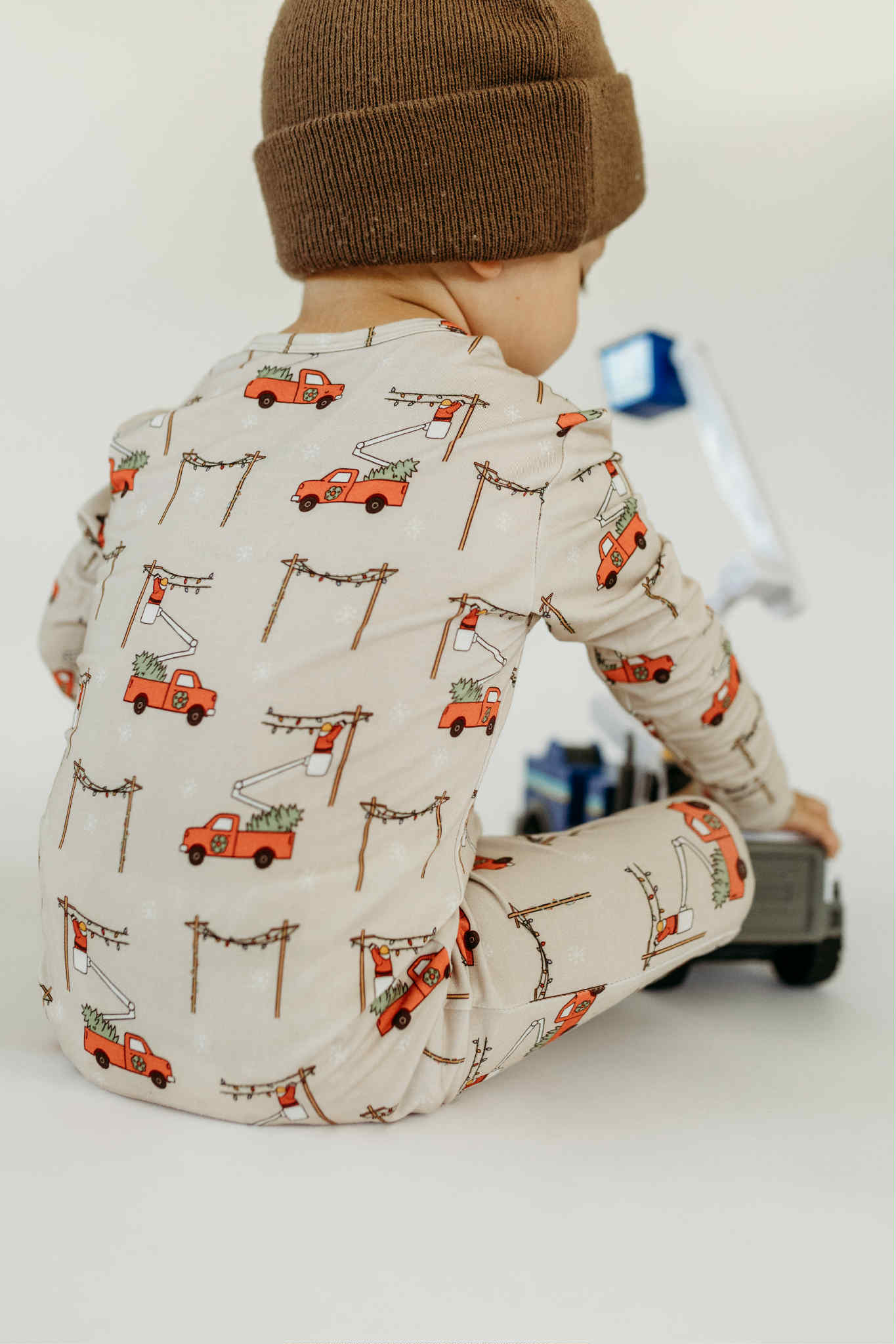 Lineman Santa Bucket Truck Romper & Two Piece Set