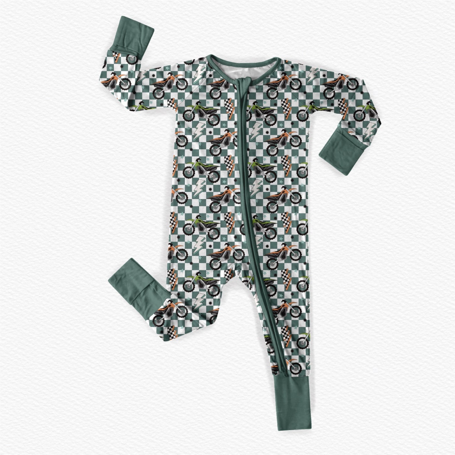 Moto Dude Bamboo Romper / Two Piece Set