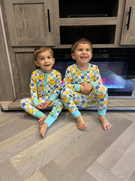 Electric Smileys Romper & Two Piece Set