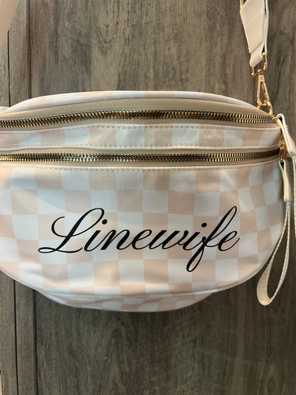 Checkered Linewife Crossbody bag