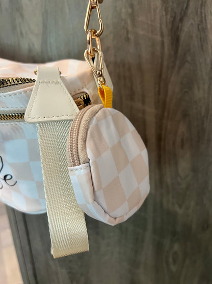 Checkered Linewife Crossbody bag