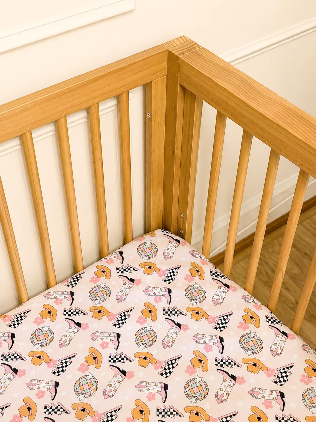 Disco Cowgirl Crib Sheet Set