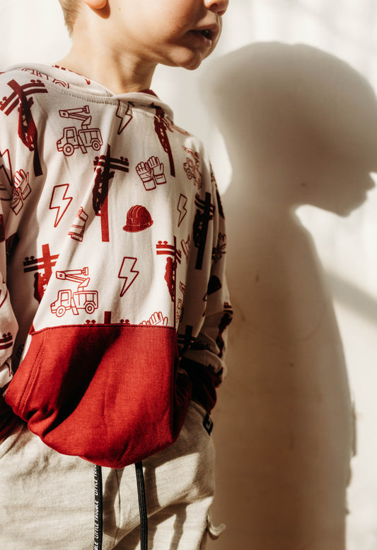 Maroon Lineman Hoodie