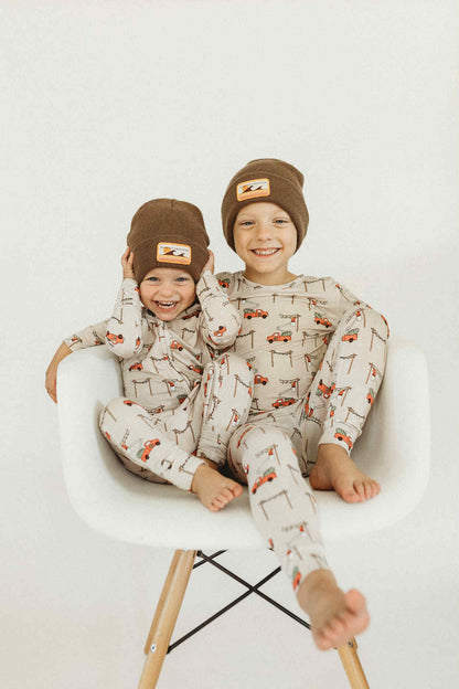 Lineman Santa Bucket Truck Romper & Two Piece Set