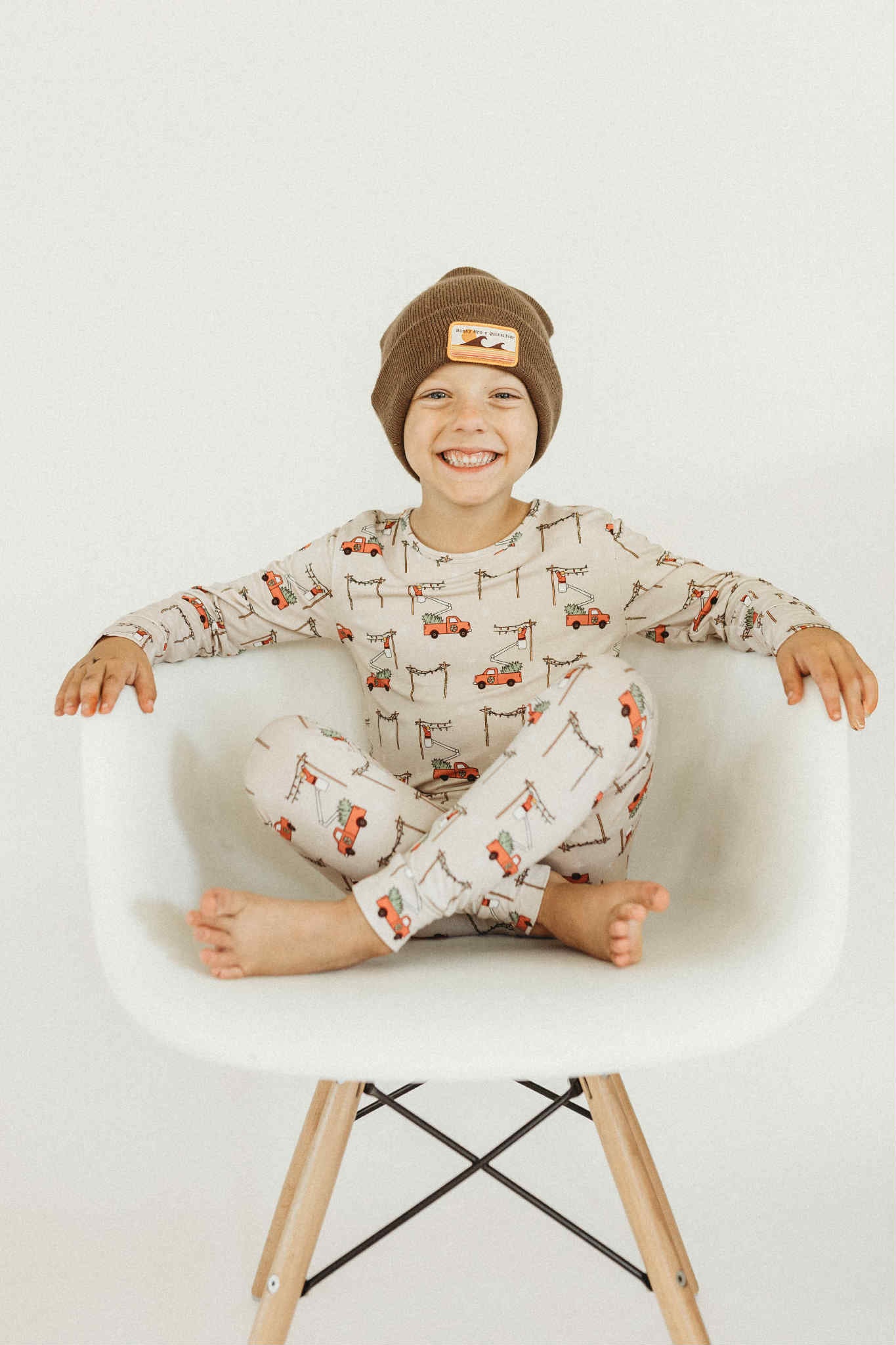 Lineman Santa Bucket Truck Romper & Two Piece Set
