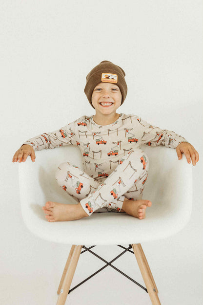 Lineman Santa Bucket Truck Romper & Two Piece Set