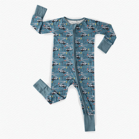 Blue Lineman Romper & Two Piece Set